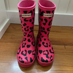 Toddler/little Girl Hunter Leopard Rain Boots